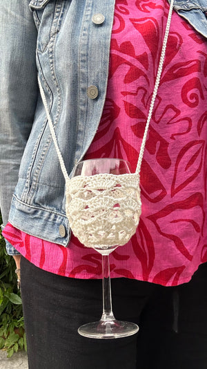 porte verre crochet artisanal