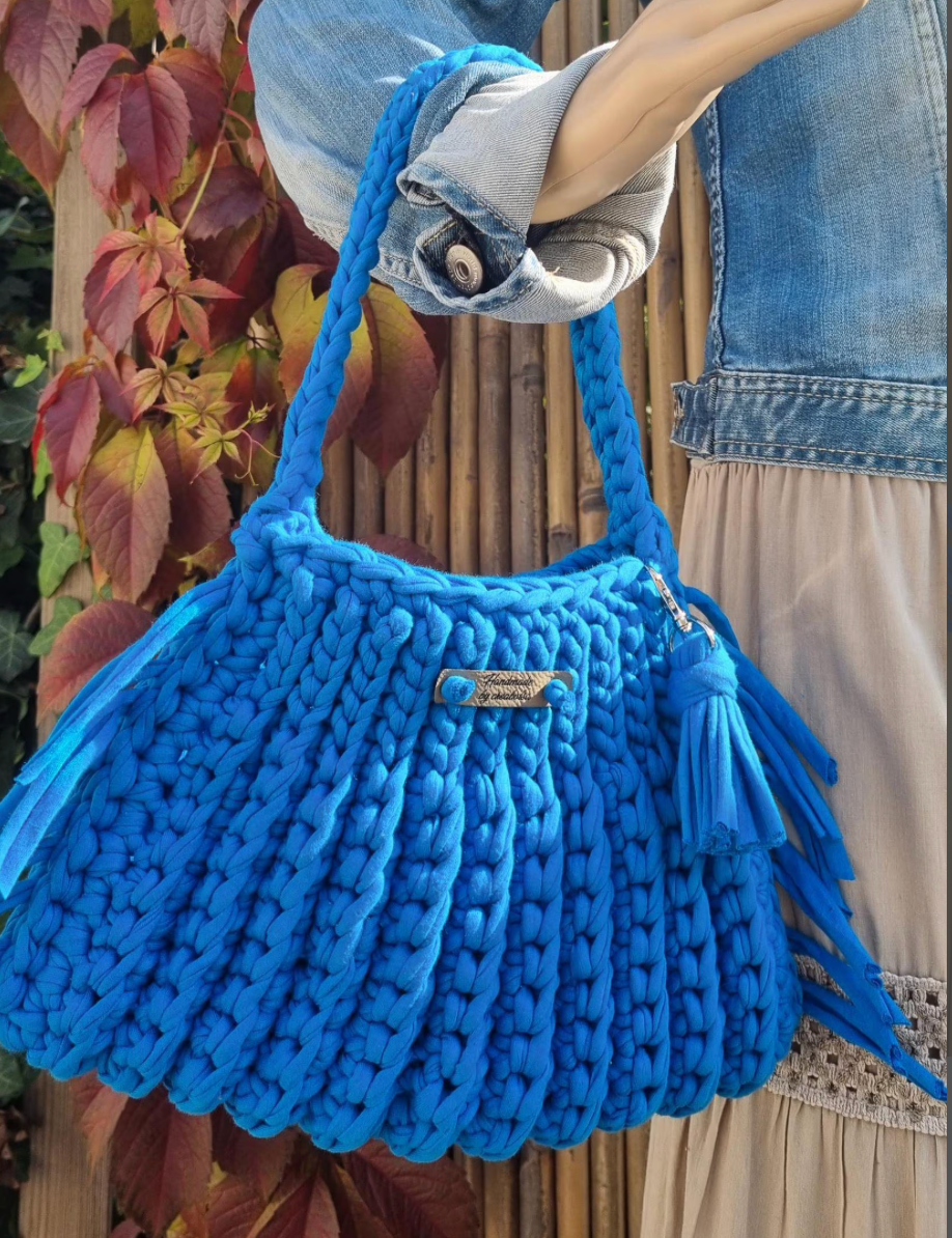 Sac crochet en fil coton recyclé - image 2