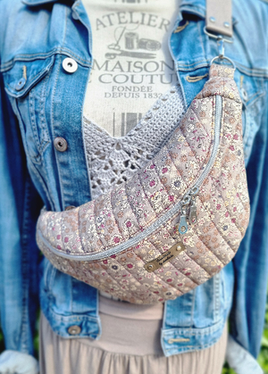 Sac banane tissu effet liberty - 3 tailles - 3 coloris - image 4