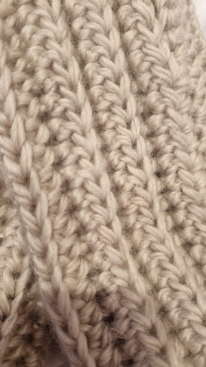 Mitaines en crochet beige, idée cadeau - image 5