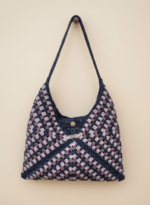 Sac hobo en crochet/raphia