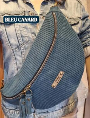 Sac banane fait main en velours côtelé – création artisanale sur commande - image 13