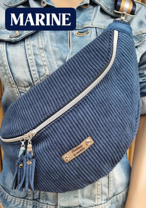 Sac banane fait main en velours côtelé – création artisanale sur commande - image 11