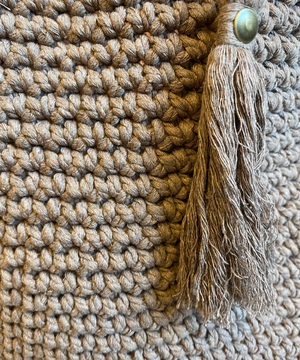 Sac cabas en crochet en fil de macramé - image 6