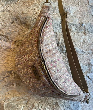 Sac banane tissu effet liberty - 3 tailles - 3 coloris - image 3