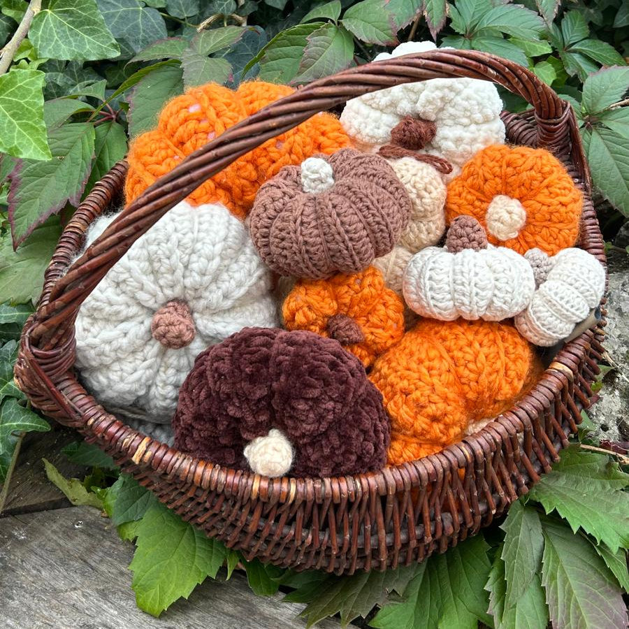Citrouilles en crochet – Décoration d’automne faite main