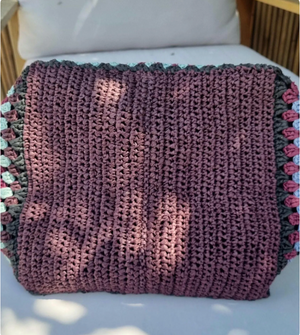 Sac cabas fourre tout en raphia/crochet - image 8