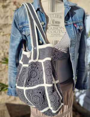 Sac cabas en crochet bohème - image 2