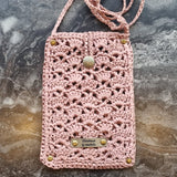 Pochette téléphone crochet/raphia - image 5