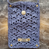 Pochette téléphone crochet/raphia - image 4