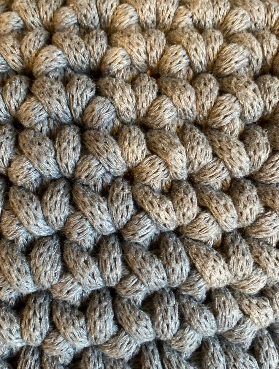 Sac cabas en crochet fil de macramé recyclé style scandinave - image 6
