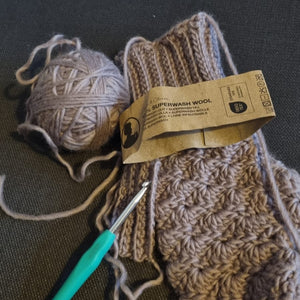 Mitaines 100 % laine en crochet, idée cadeau - image 5