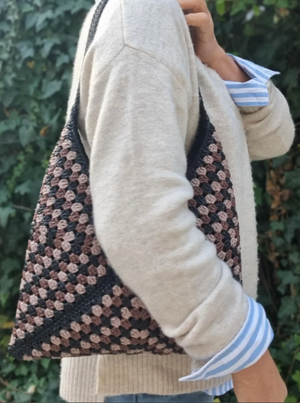 Sac hobo en crochet/raphia - image 4