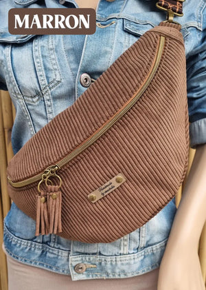 Sac banane fait main en velours côtelé – création artisanale sur commande - image 10