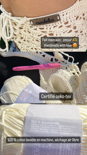 Crop-top fil 100% coton oeko-tex - image 14