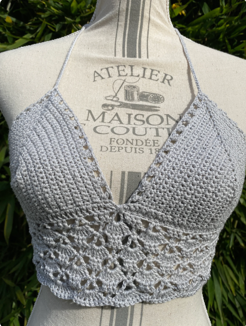 Crop-top crochet coton oeko-tex - image 5