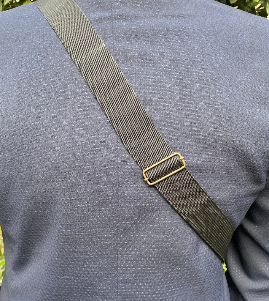 Sac banane fait main simili cuir vieilli - image 3