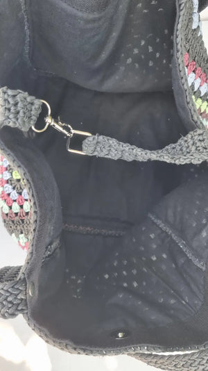 Sac cabas fourre tout en raphia/crochet - image 11