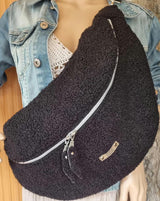 Sac banane moumoute tissu bouclettes - SUR COMMANDE - image 6