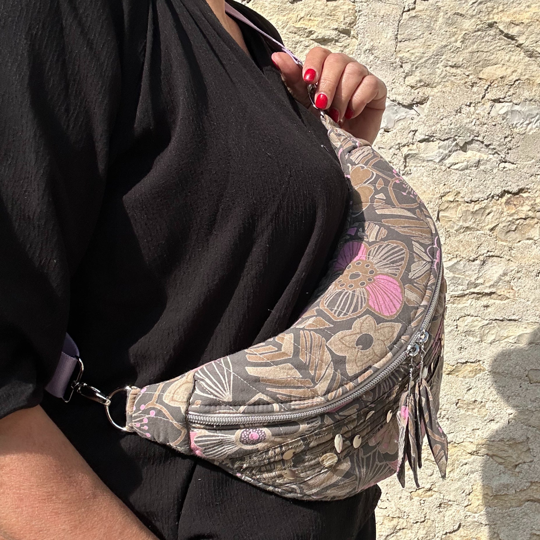 Sac banane fait main upcyclé - image 11