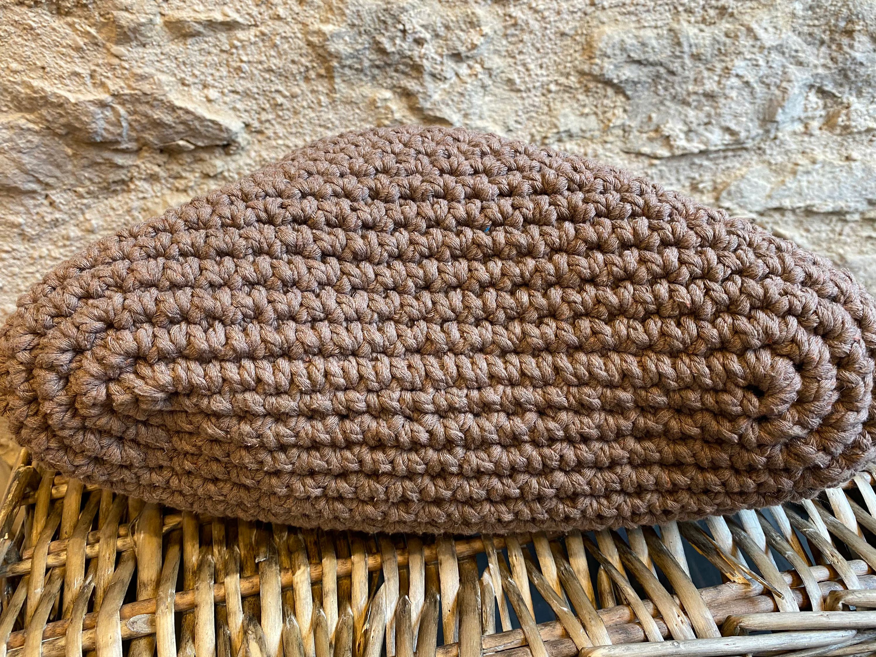 Sac cabas en crochet fil de macramé recyclé style scandinave - image 9