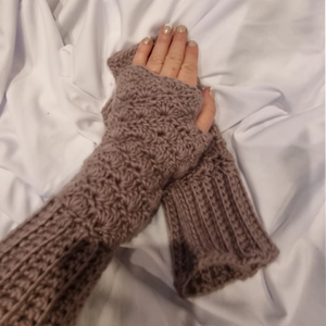Mitaines 100 % laine en crochet, idée cadeau - image 2