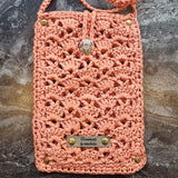 Pochette téléphone crochet/raphia - image 8