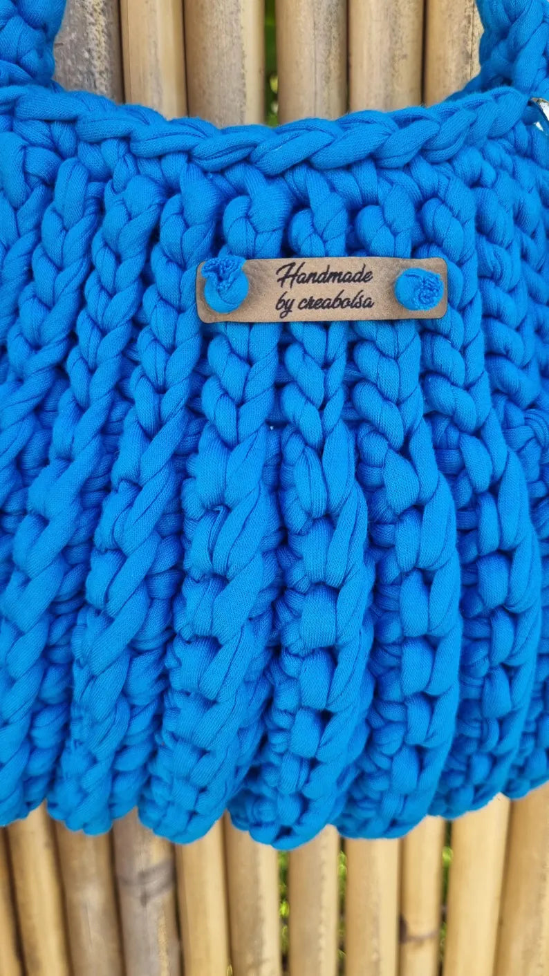 Sac crochet en fil coton recyclé - image 9