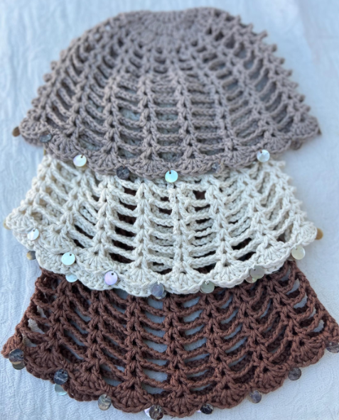 Bonnets crochet 3 coloris 