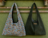 Sac hobo réversible en velours côtelé – personnalisable