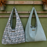 Sac hobo réversible en velours côtelé – personnalisable