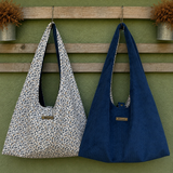 Sac hobo réversible en velours côtelé – personnalisable