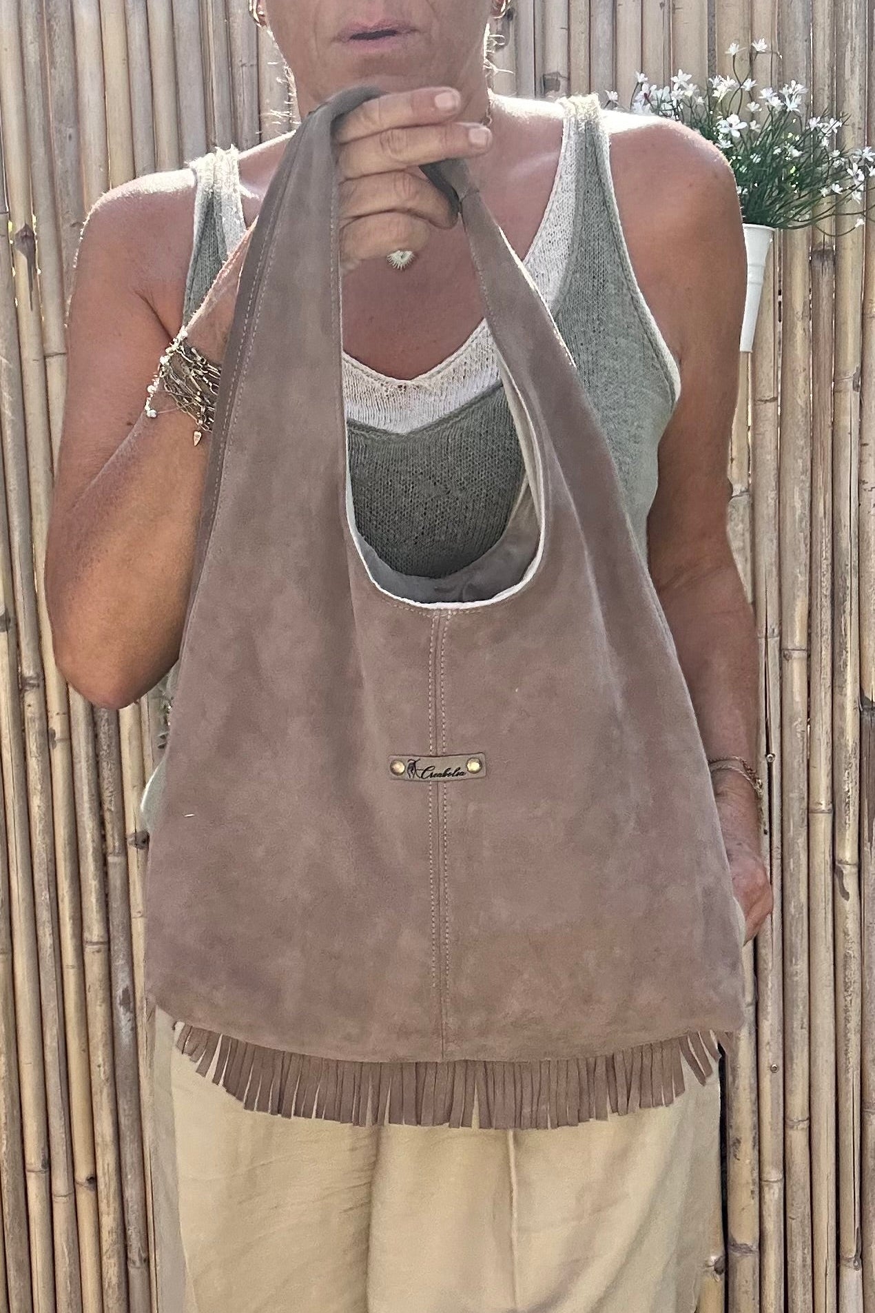 Sac hobo en cuir 