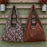 Sac hobo réversible en velours côtelé – personnalisable