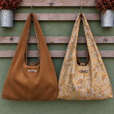Sac hobo réversible en velours côtelé – personnalisable