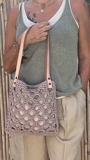 sac raphia crochet fait main