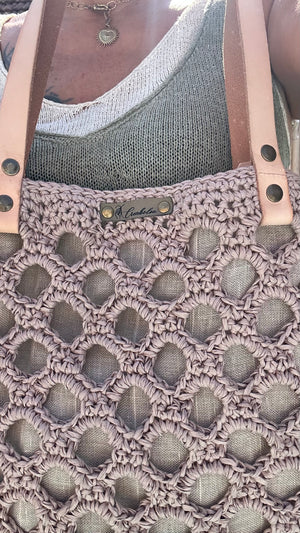 sac raphia crochet fait main handmade